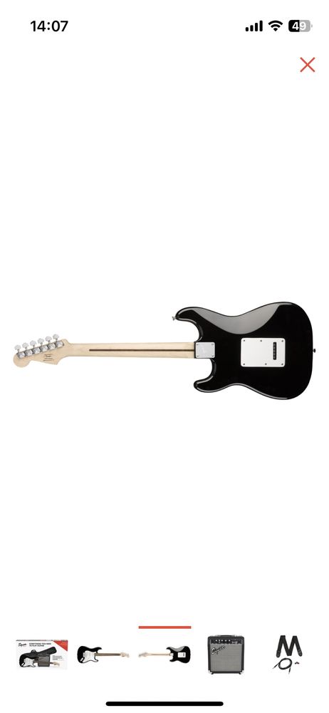 Электрогитара Squier Stratocaster черный