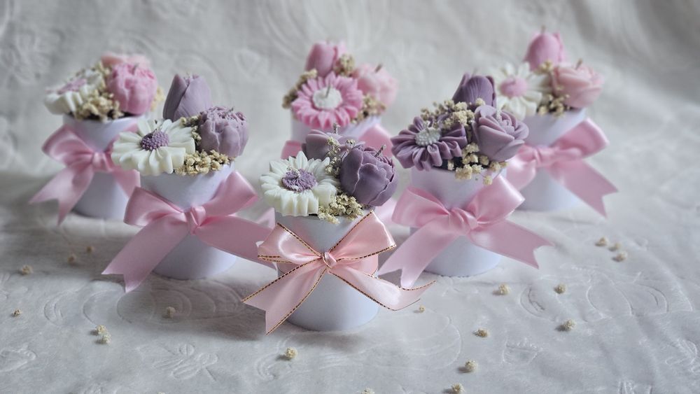 Букет от свещи за подарък