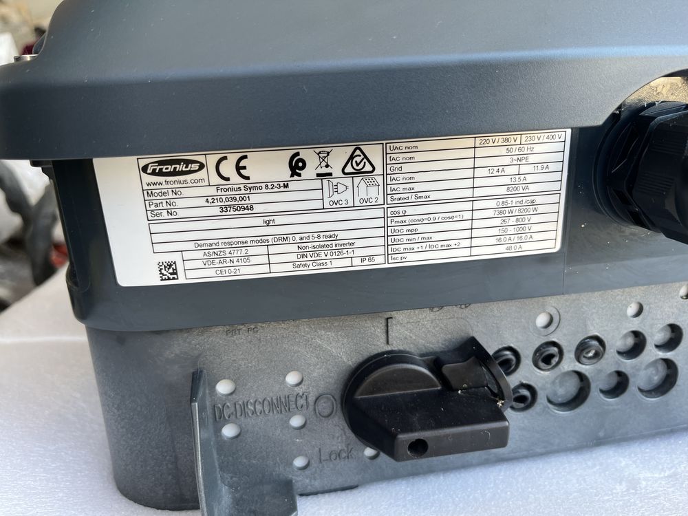 Vand invertor trifazat 8,2 kw Fronius Symo
