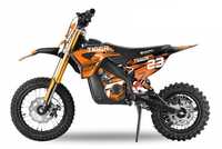 Motocicleta electrica Eco Tiger 1300W 14/12 48V 14Ah Lithiu #Orange