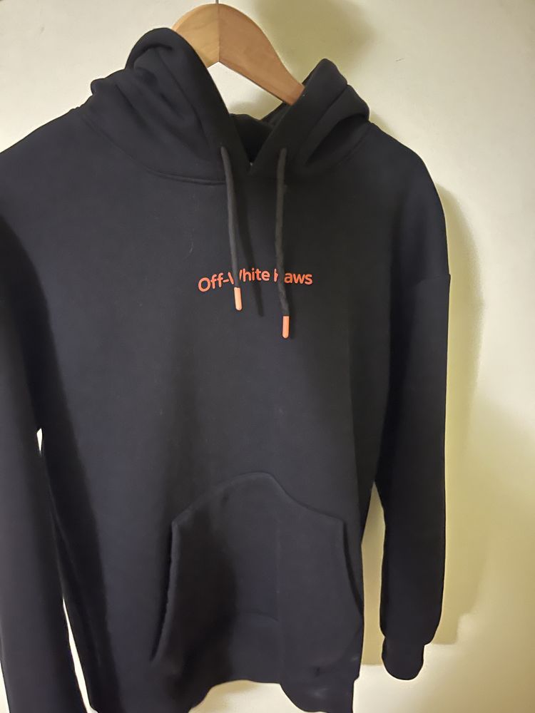 Off-white черно худи