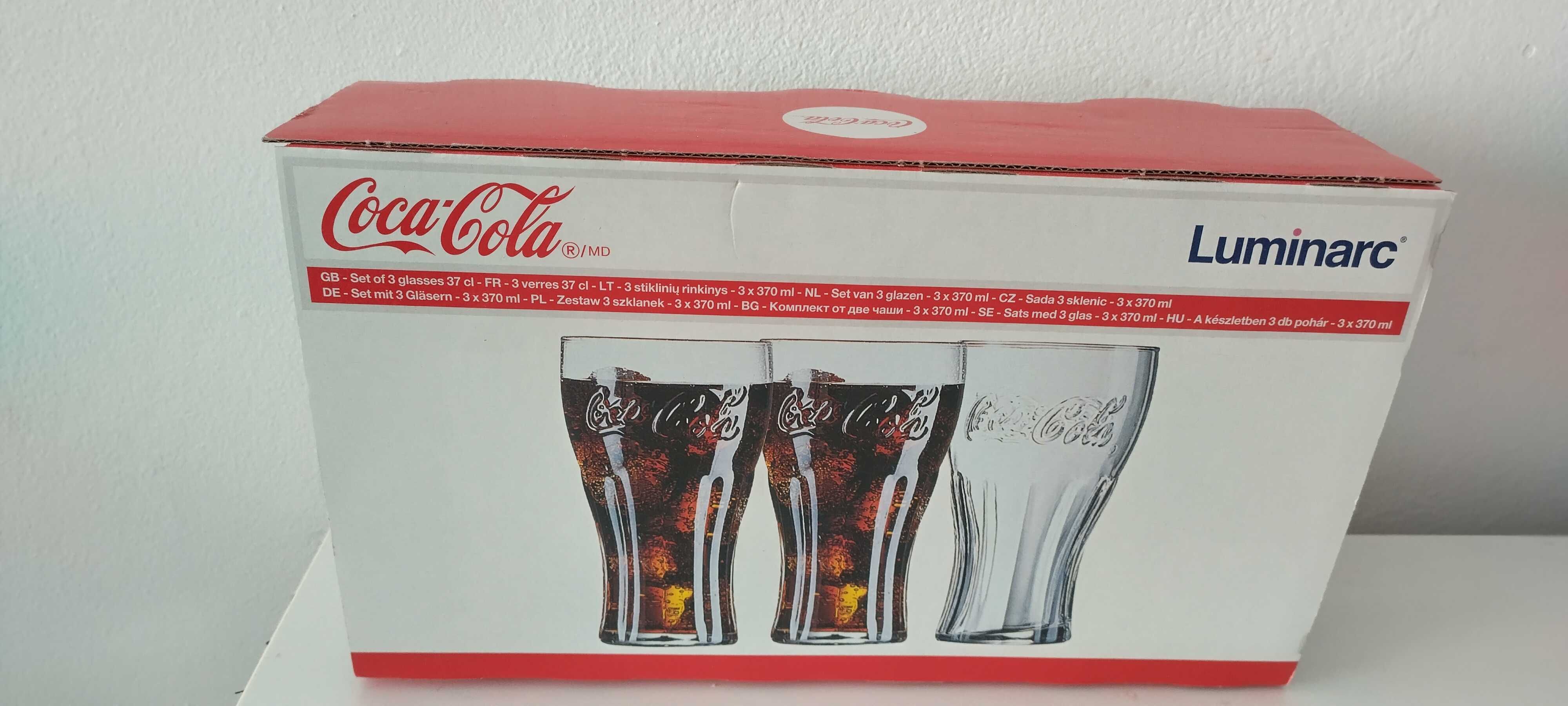 Продавам 2 комплекта по 3 броя чаши Coca-Cola