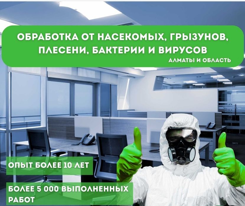 Уничтожение клапов и тараканов