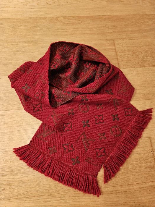 Louis Vuitton Logomania Wool шал с вълна