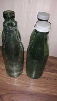 4 Sticle lapte vintage, de 1 l