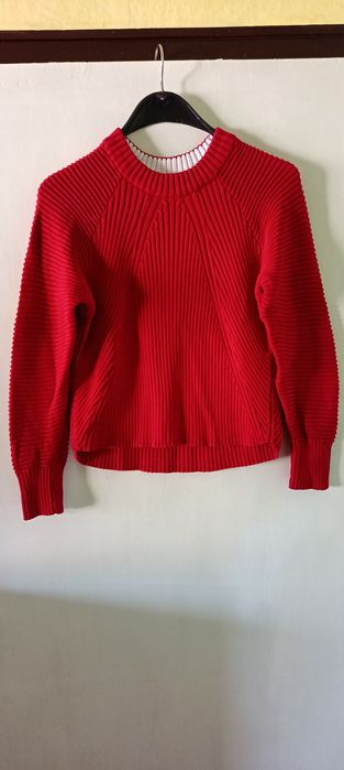 Дамски трикотажен пуловер на "Манго" - 100% памук