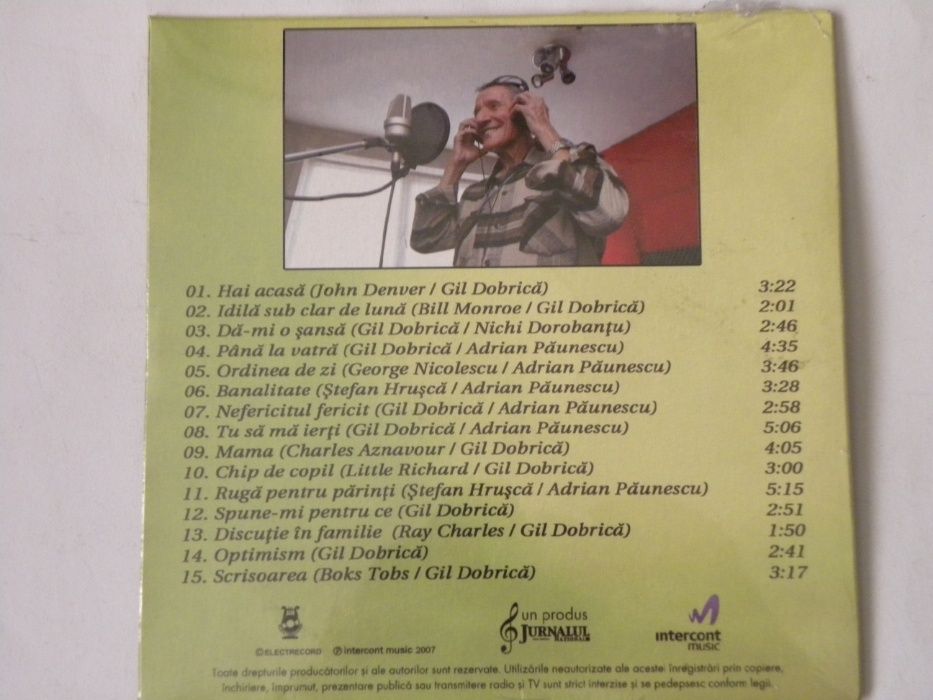 CD pop/rock:Directia 5,Gil Dobrica,A. Moldoveanu,Compilatii originale