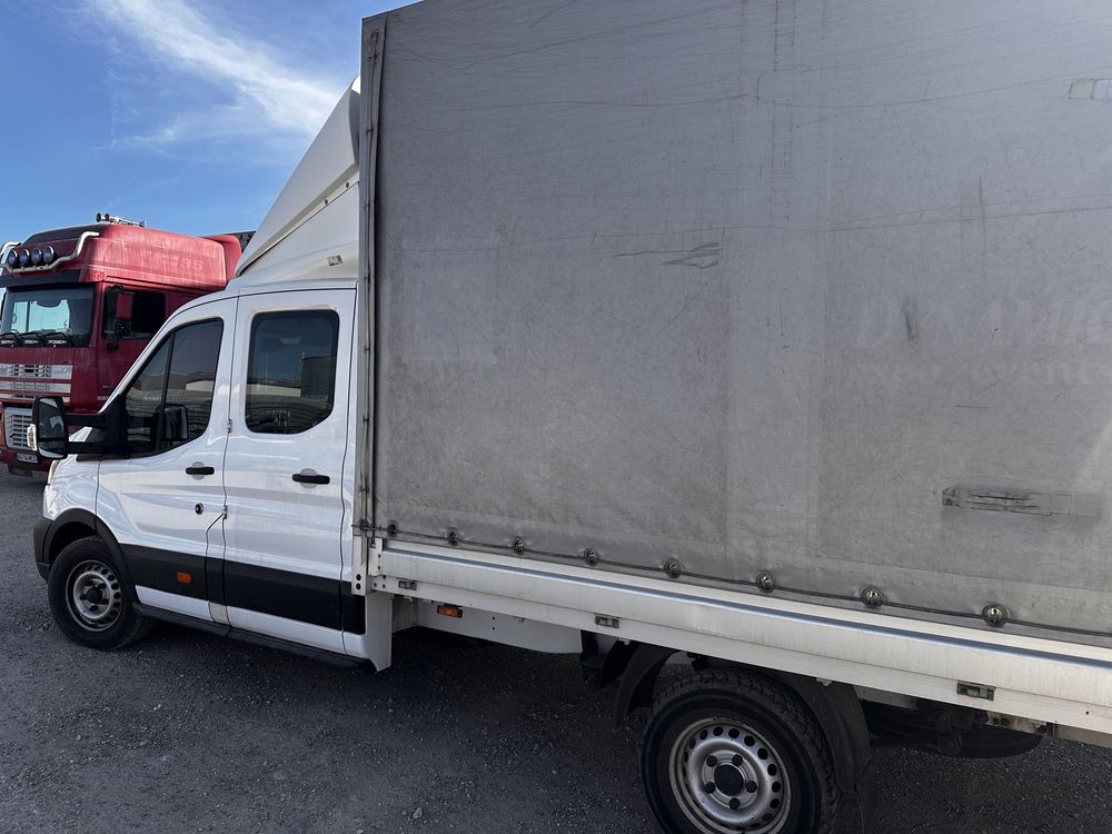 Ford Transit cabina dubla,cu prelata 3m