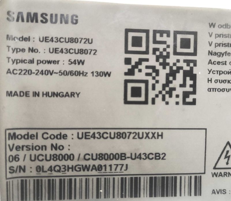 Picior tv Samsung