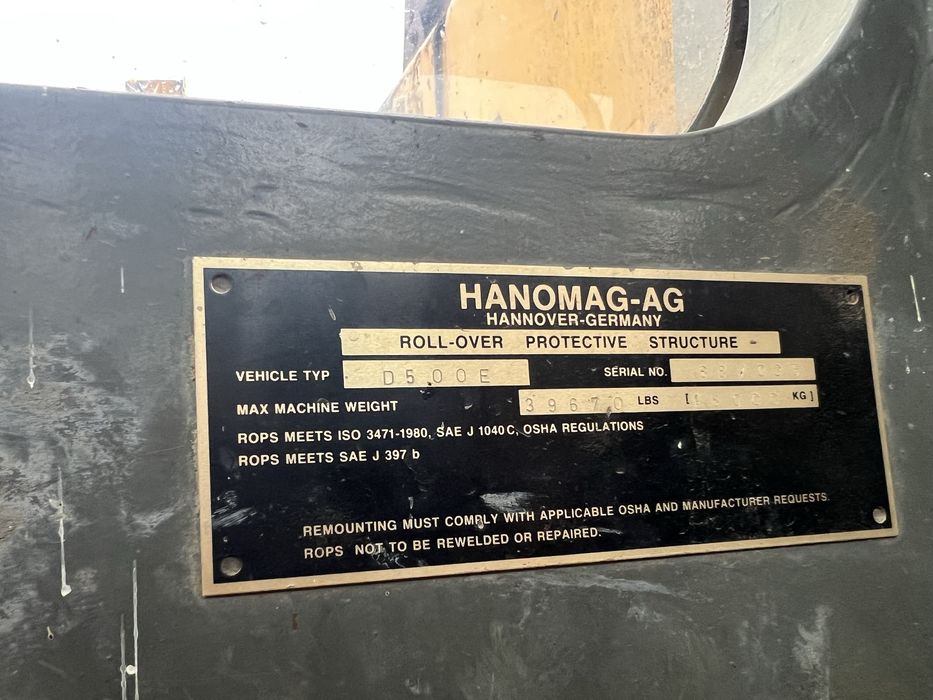 Buldozer Hanomag d500E