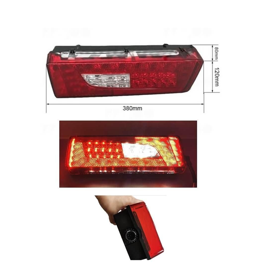 Комплект led лед стопове, 8 функции, за скания scania l, p, g, r, s, c