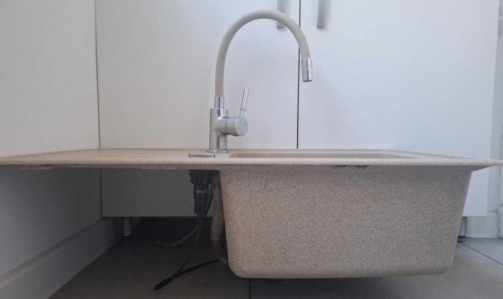 Chiuveta 78 x 43.5 FRANKE Compozit fragranite + Baterie flexibila