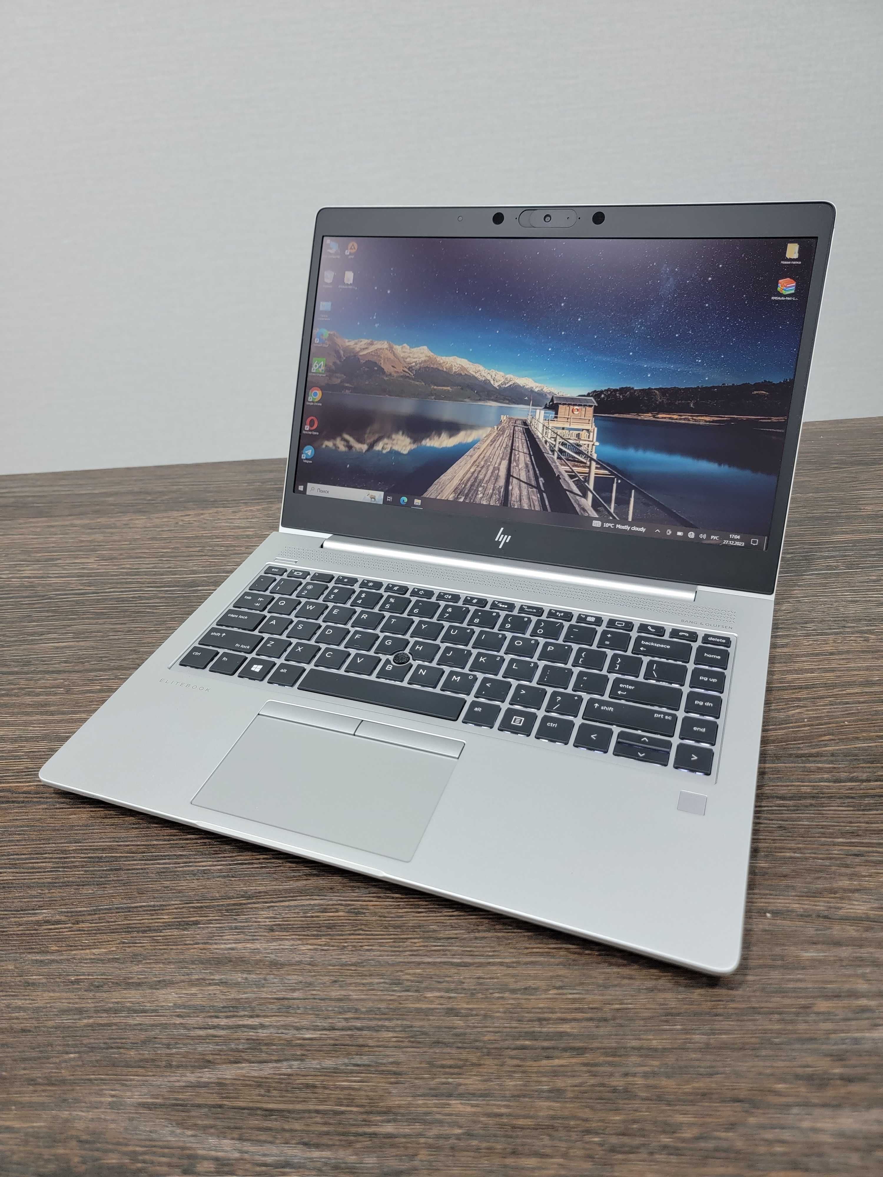 мощный ультонкий ноутбук Hp EliteBook 745 G6, подсветка клавиатуры,