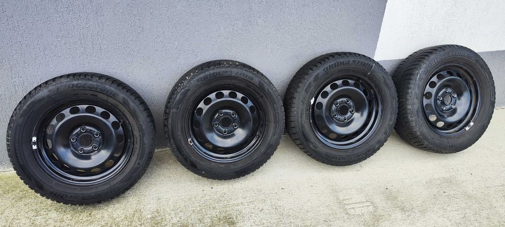 SET Jante SKODA/SEAT/VW cu anvelope Bridgestone BLIZZAK