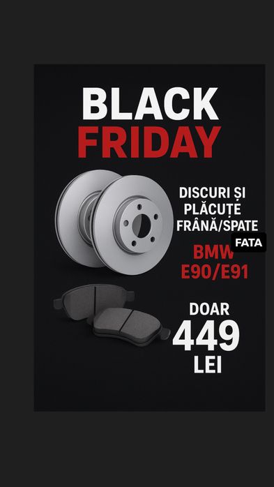 Set discuri si placute frana fata+spate BMW E90/E91