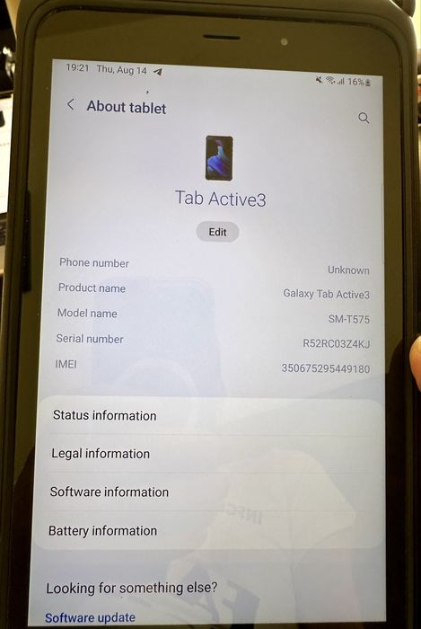 Tableta Samsung Active 3 64GB 4GB RAM 4G+WiFi