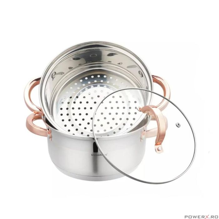 Oala pentru abur 3 pcs, 20 cm, 3.1 litri, Klausberg