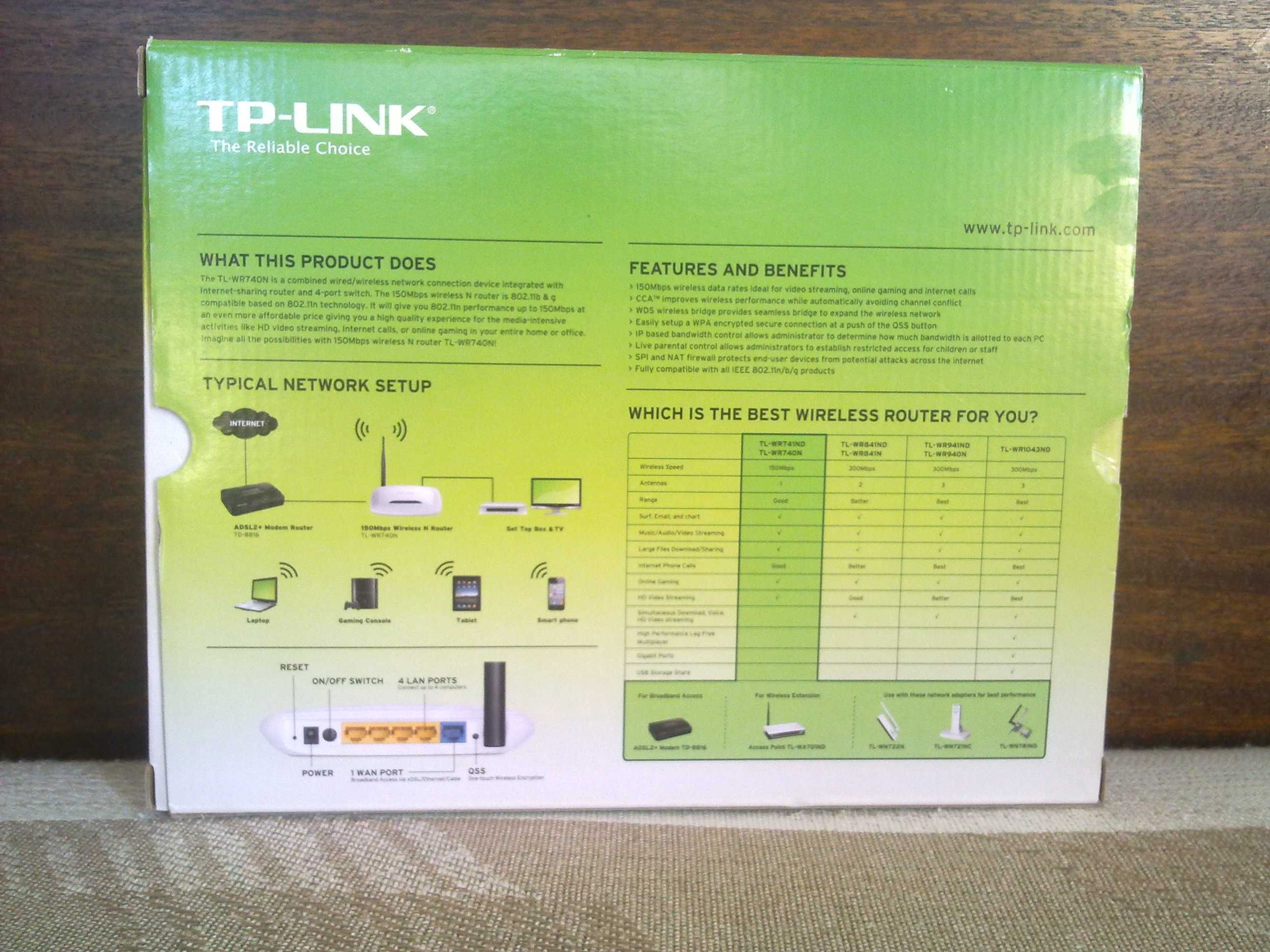 Рутер TP-Link TL-WR740N