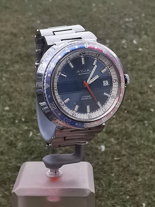 Ceas Ayja- Automatic - Pepsi Bezel - 43 mm - Funcționează impecabil!