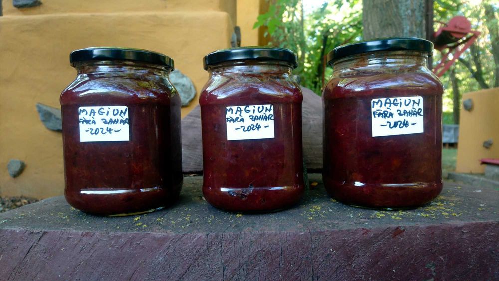 Magiun din Prune Negre, Galbene - fara zahar - 100% NATURAL