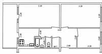 3-комнатная квартира, лоджия 2х6, площадь ~ 75 кв.м., ЮНУСАБАД-5