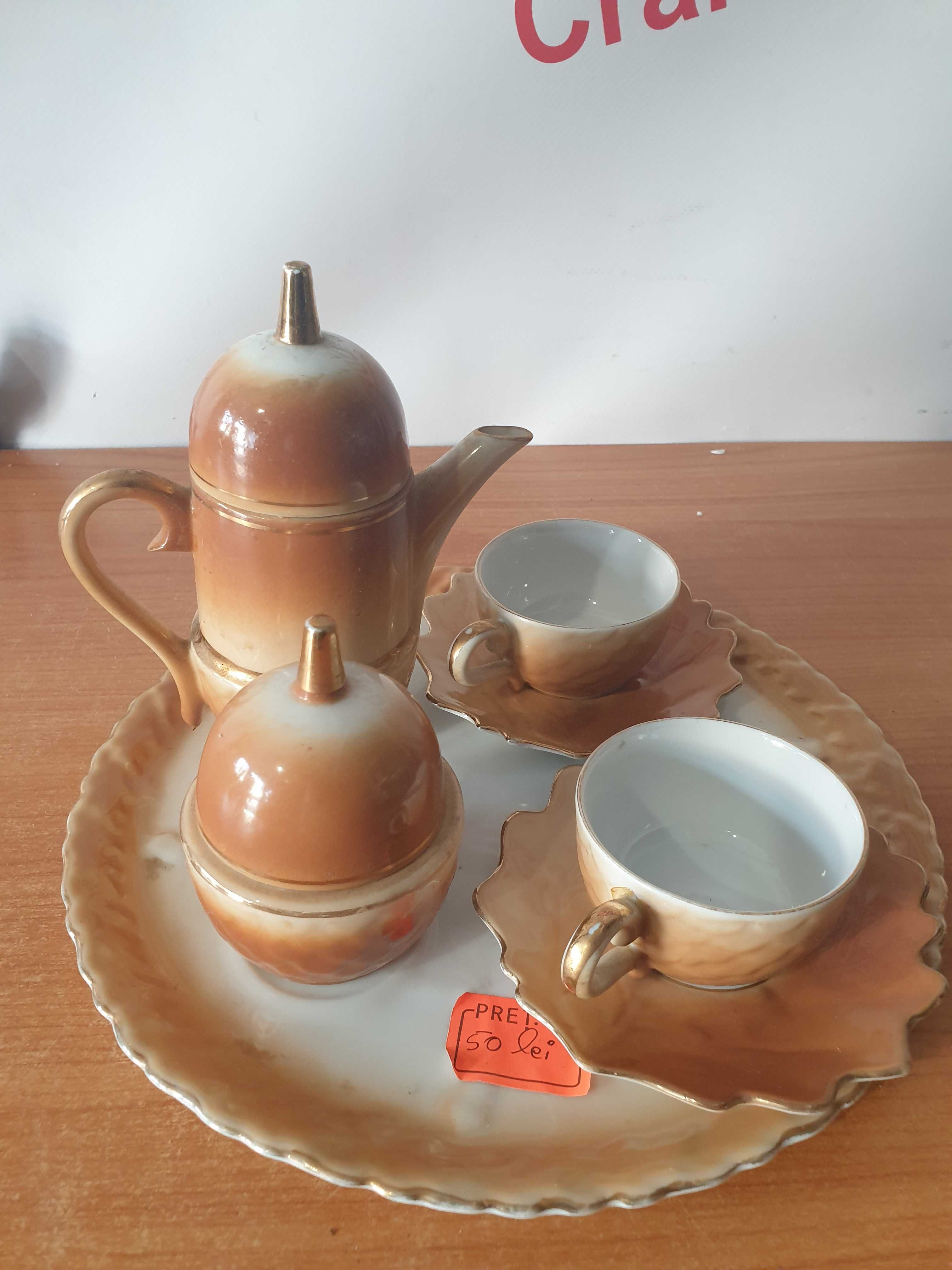 Set cafea / ceai 2 persoane ,Ceramica Germana 5piese