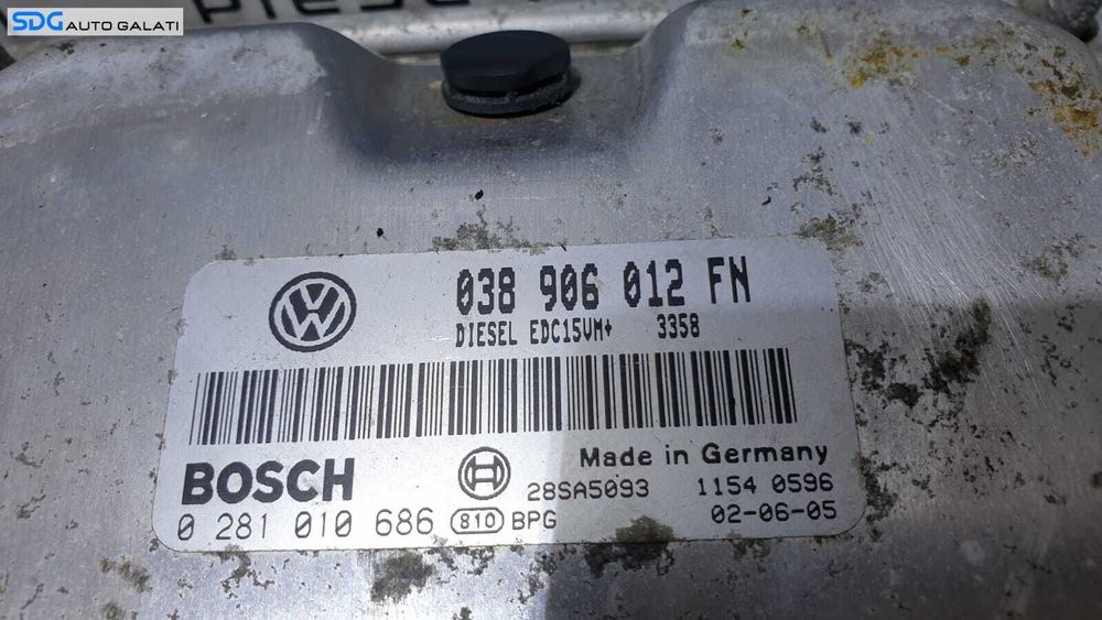 ECU Calculator Motor Seat Leon 1M 1.9 TDI ALH 1999 - 2006 Cod 038906012FN 0281010686 [L2423]