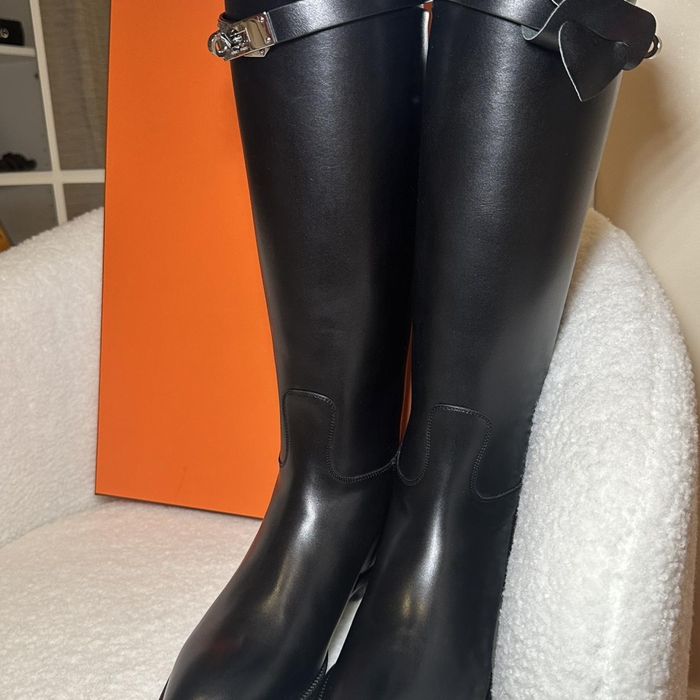 Зимни ботуши Hermes jumping boots естествена кожа