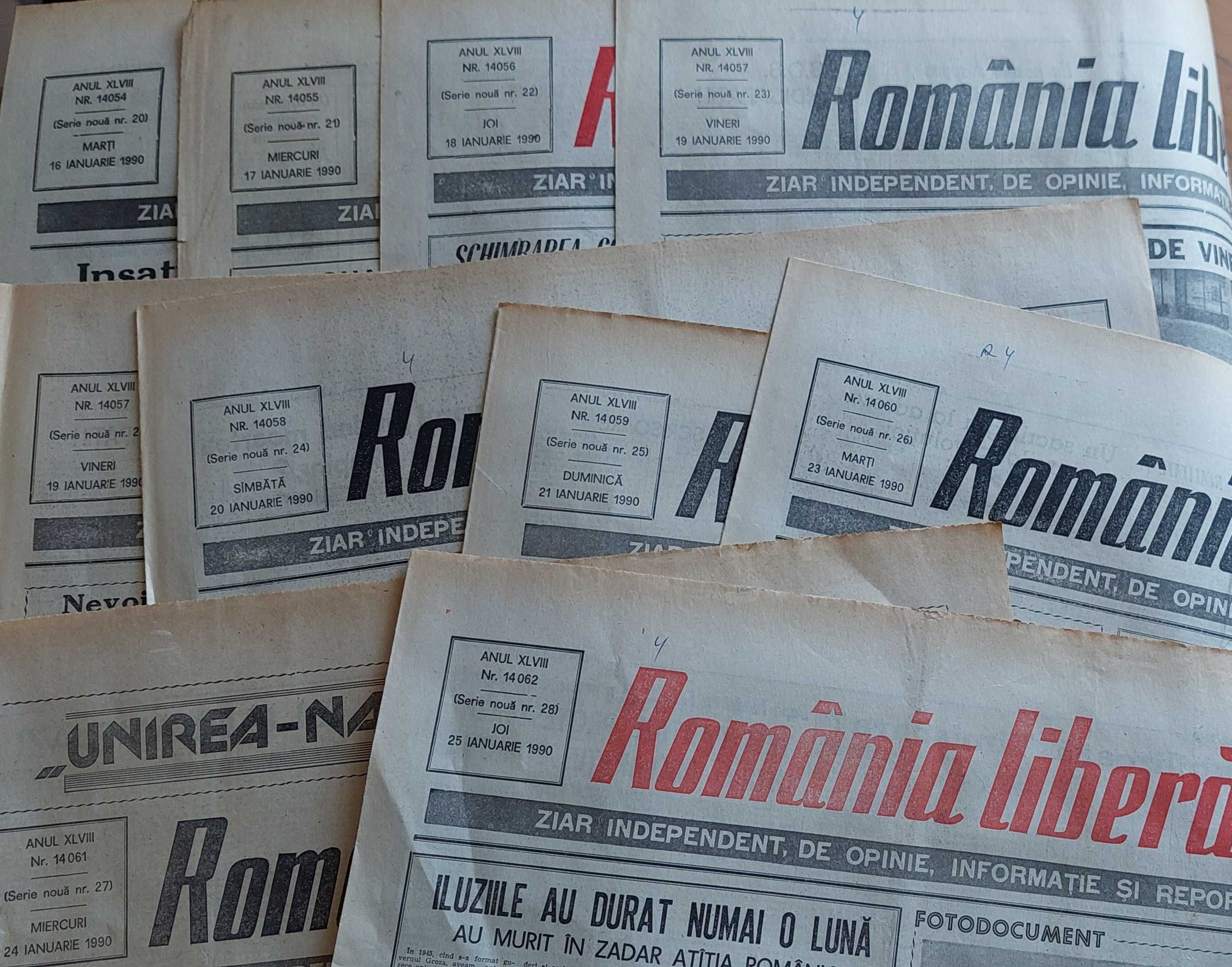 Ziar ROMANIA LIBERA din 24 decembrie 1989 - Revolutia Romana+Ian. 1990