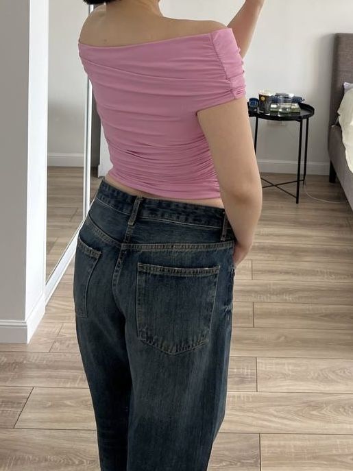 Розовый топ zara