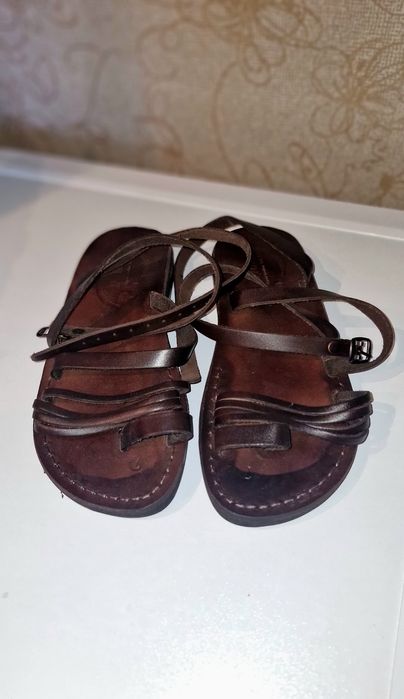 Sandale de dama din piele naturala in stil grecesc