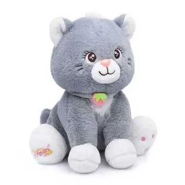Мягкая игрушка Кошка Лина с клубникой — 30 см