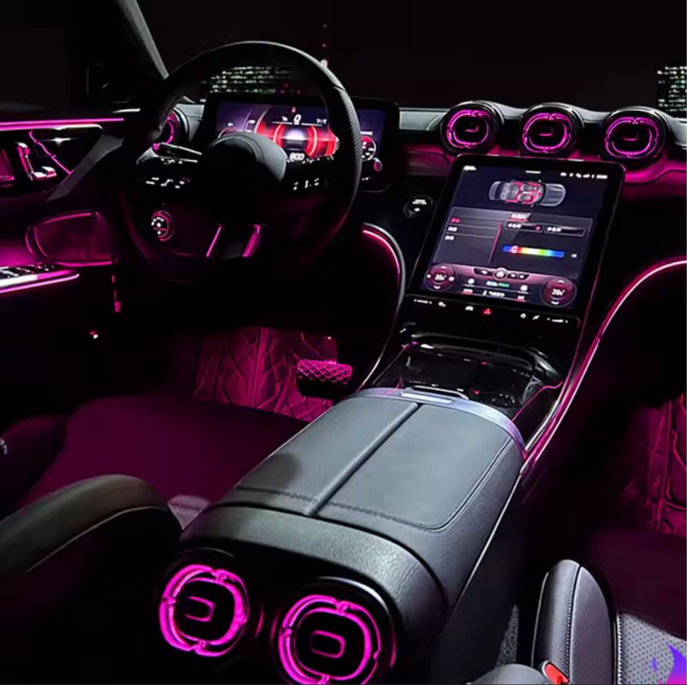 Grile ventilatie led clima guri ambientala mercedes C class Glc w206