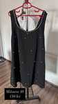 Rochie neagra cu perle