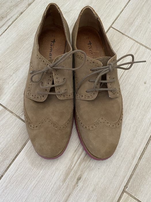 Pantofi office, Il Passo, piele intoarsa, marimea 39, impecabili