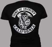 Tricou cu maneca scurta / SONS OF ANARCHY / Unisex - Negru