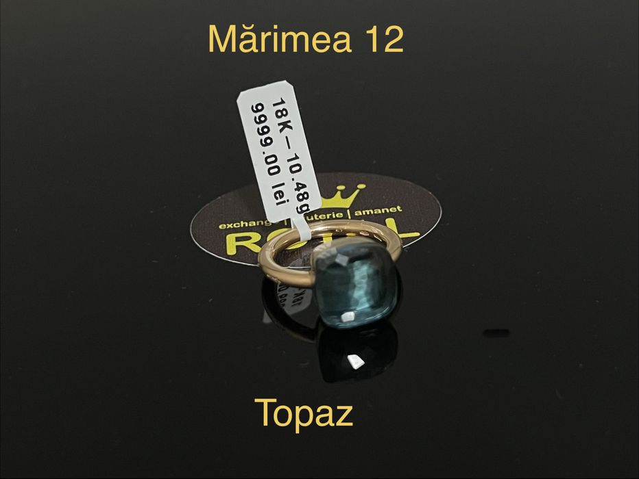 Bijuteria Royal CB : Inel dama aur 18k 10,48gr Topaz