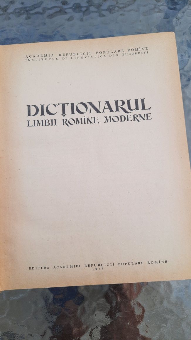 Dictionarul limbii romane moderne