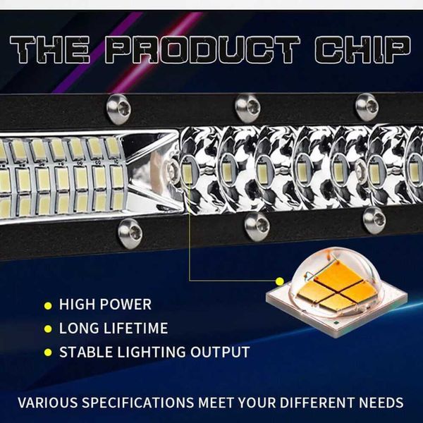 Мощен LED Bar, 12-24V, 90W, 28 cм