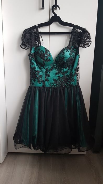 Rochie baby dress cu corset, verde