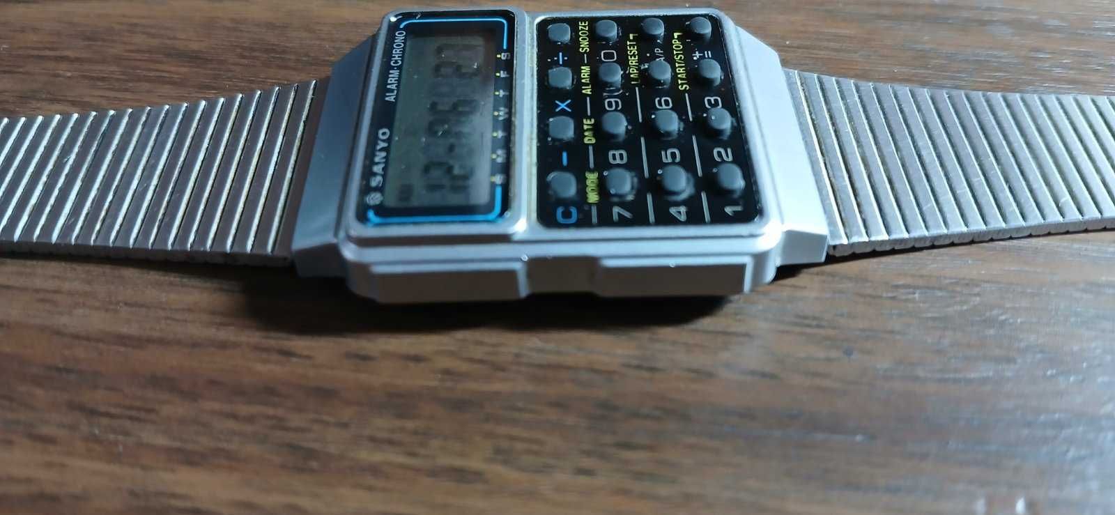 Рядък ретро дигитален часовник SANYO alarm chrono