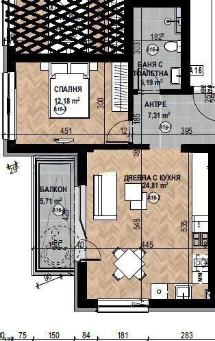 Двустаен за продажба в ж.к Кръстова вада