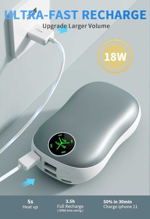 Incalzitor pentru maini cu powerbank  5000mAh*2