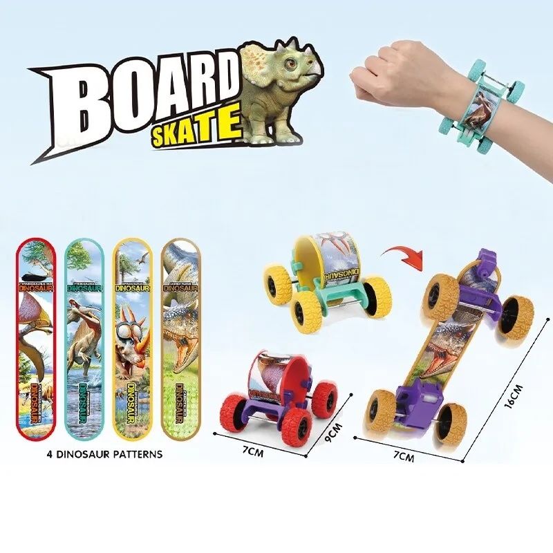 Brățară Clap-on. Se transformă în skateboard. Merge singur. Cu lumini