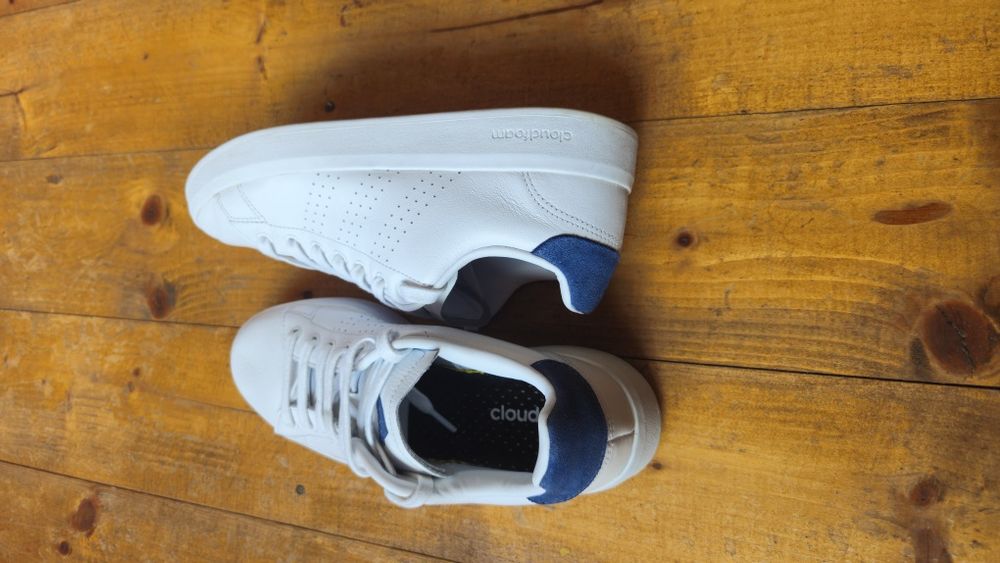 Adidas piele originali alb Cloudfoam