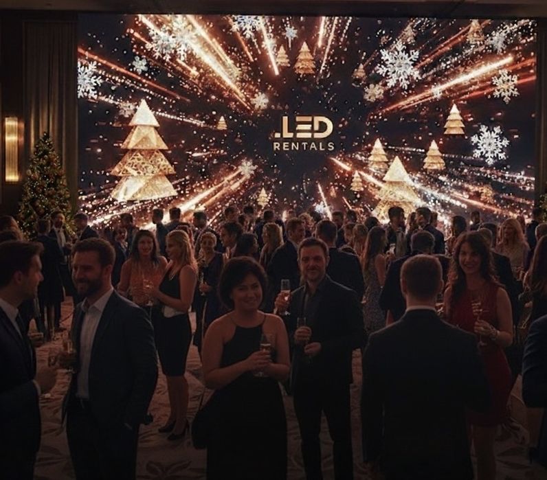 Led екран под наем за вашето корпоративно коледно парти
