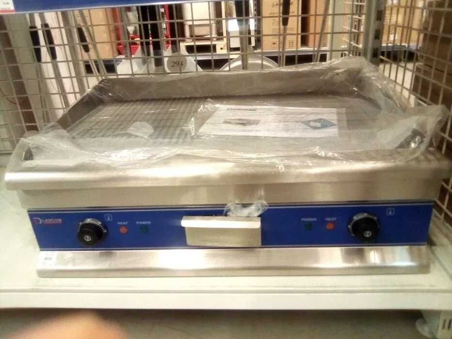 Grill gratar plita-electric 80x50cm 4,4kw neted striat inox