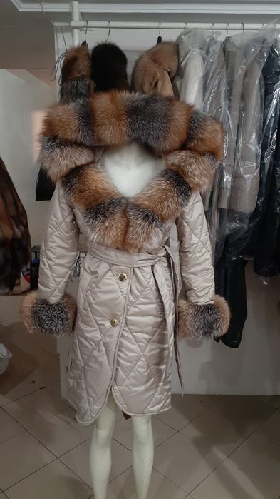 Geaca parka cu blana naturala