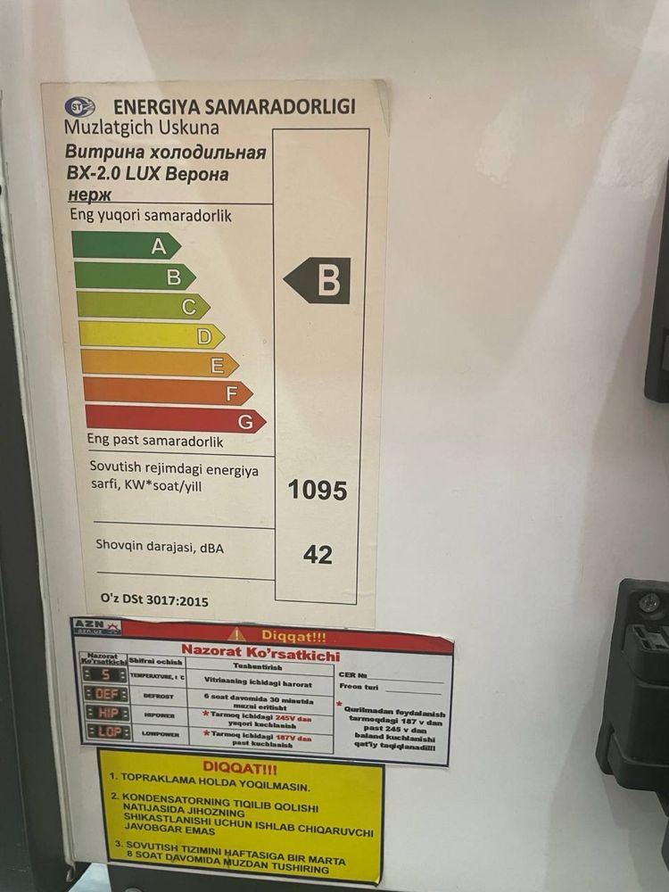 AZN sovutgichi – Go‘sht mahsuloti uchun ideal, a’lo holatda!