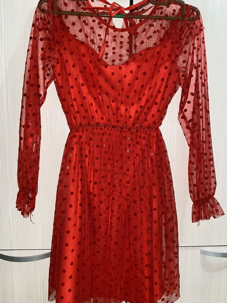 Новое платье красное вечернее!
